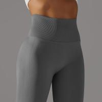 Leggings de yoga sin costuras para mujer, ropa deportiva de entrenamiento, pantalones deportivos de cintura alta - details 59