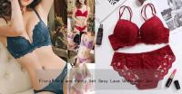 ropa interior ultrafina de talla grande, copa C D, sujetadores sexys, lencería bordada, sujetador transparente de encaje para mujer, sujetador rosa de media Copa - details 0