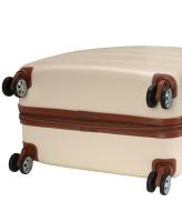 Equipaje Rockland Melbourne rígido expandible con ruedas giratorias, blanco, a cuadros grande 28 - details 3