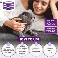 SOMY Collar De Feromonas Para Gatos De Larga Duración, Calmante Para Aliviar La Ansiedad Y El Estrés, 4 unidades SY - details 5