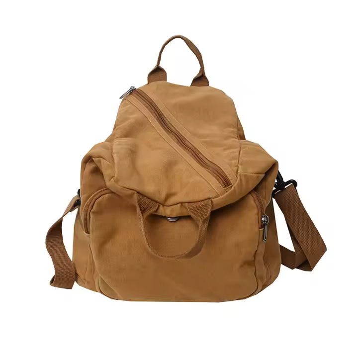 Mochila de hombro informal para mujer, bolso de hombro Convertible antirrobo con gran capacidad para teléfono móvil, cosméticos y tabletas - 1