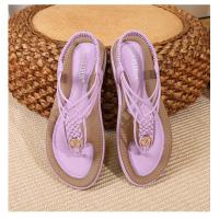 Sandalias de Mujer Bohemias Tejidas 2025 Suela Plana Tallas 36-44 Estilo Veraniego Casual para Playa y Ciudad - details 41