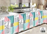 HTC Lababo-cortina corta para cocina, 150x70cm - details 78