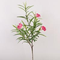 Ramas artificiales de gloria de la mañana de 100cm, hermosas flores de oleandro de simulación de tacto Real, flor falsa elegante hecha a mano - details 7