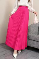 Falda Plisada Elegante Para Mujer Cintura Alta Larga Midi Color Negro Alta Calidad Saia Elegante Para Damas De Negocios Y Fiestas - details 19