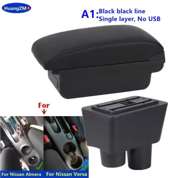 Reposabrazos Nissan Versa, aire acondicionado, interior dedicado, accesorios para coche - 1