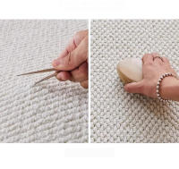Alfombra de Tejido Premium de Alta Gama, alfombrillas de salón de habitación, baño, hogar, Cocina, paso, Infantil, Lavable, A - details 5