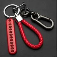 Llavero de Coche de Cuero con Cuerda de Tirantes Accesorio de Llavero de Vehículo Automotriz con Número de Teléfono Regalo Ideal para el Marido - details 8