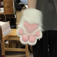 Guantes de disfraz de Cosplay de dibujos animados, traje de Fursuit Kigurumi, guantes de pata de gato de peluche, accesorios de Cosplay peludos gruesos, regalos - details 11