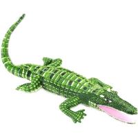 Peluche de cocodrilo grande realista, juguetes de animales de peluche, 39,3 pulgadas, Verde - details 1