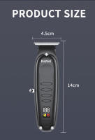 Kemei-cortadora de pelo inalámbrica, 0mm, Zero Gapped, cortadora de tallado, pantalla LCD, máquina de corte de acabado eléctrica profesional, peluquería - details 7