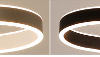 TOMAXIN-Luz LED colgante para comedor, sala de estar, dormitorio, lámpara de araña ovalada, 100CM - details 12