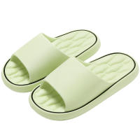 Zapatillas de baño de las mujeres de verano interior antideslizante pisando mierda de fondo suave hogar hogar rombo masaje zapatillas frescas de los hombres al por mayor - details 0