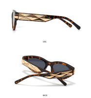 Toyear-gafas de sol clásicas de ojo de gato para mujer, anteojos de sol de diseñador de marca de lujo, montura de remache de Metal para mujer, Vintage, Sexy, a la moda - details 19