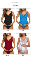Traje de baño para mujeres embarazadas, traje de baño sexy de una pieza de cintura alta 2025 nuevo bikini - details 2