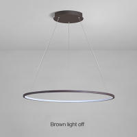 OCASAMI-Lámpara colgante de 220 V y 34 W, diseño de anillo, para sala de estar, lámpara de araña de tres colores - details 6
