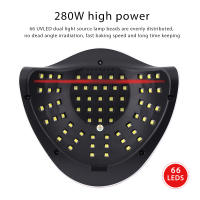 Secador de esmalte de Gel de secado rápido para manicura y pedicura, lámpara profesional para salón de uñas, 57 LED UV - details 4