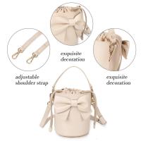 Elegante bolso de lápiz labial Beige, bolso de hombro femenino de PU, mochila de lujo de alta gama - details 2