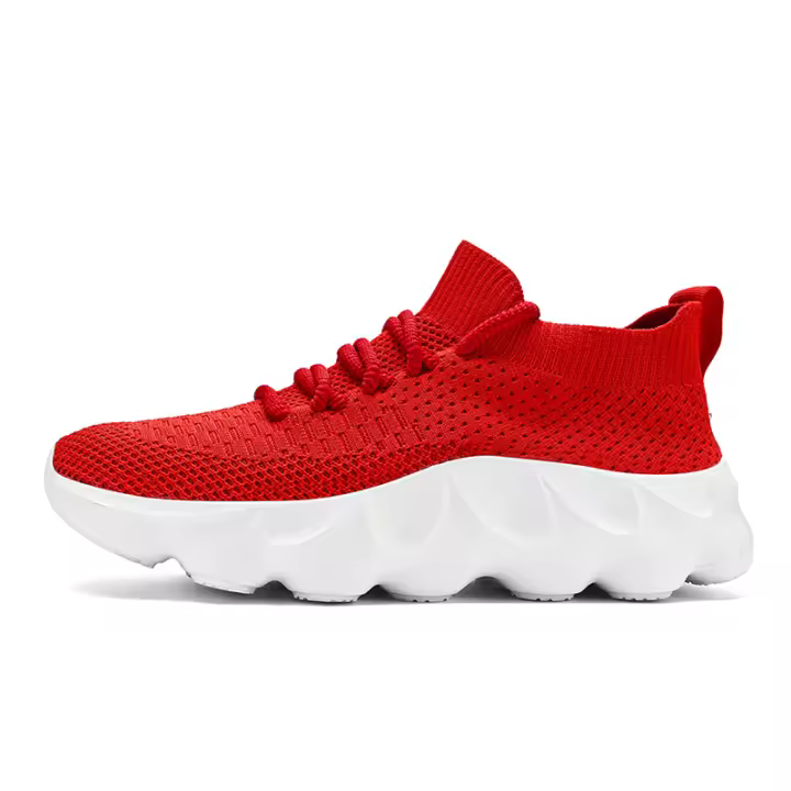 Zapatillas Deportivas Transpirables Unisex Pisa Fuerte en la Carrera con Malla y Textil - 1