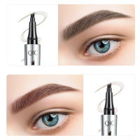 Lápiz de cejas líquido impermeable 3D de 4 puntas, lápiz de cejas portátil de larga duración para mujeres, uso diario - details 4