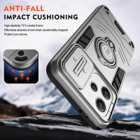 KEYSION-funda de armadura a prueba de golpes para Xiaomi Redmi 12, 4G, 5G, anillo de protección de cámara deslizante, soporte de teléfono, cubierta trasera para Redmi 12 5G - details 3