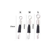 30/50 unids/lote pesca giratoria línea de pesca enlace rápido anillos sólidos rodamiento giratorio conector rápido anzuelo de pesca - details 3