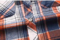 Camisa de Verano de Doble Bolsillo a Rayas Talla Grande Estilo Casual de Negocios para Hombres - details 13