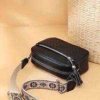 Bolso de Mano de Cuero Genuino para Mujer Color Sólido con Borlas Bolso de Hombro de Cuero de Vaca - details 1