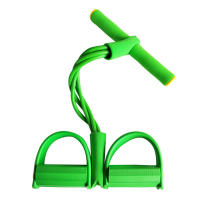 Bandas de resistencia de 4 tubos para Fitness, ejercitador de Pedal de látex, expansor de cuerda para sentarse, bandas elásticas, equipo de Yoga, entrenamiento de Pilates - details 7