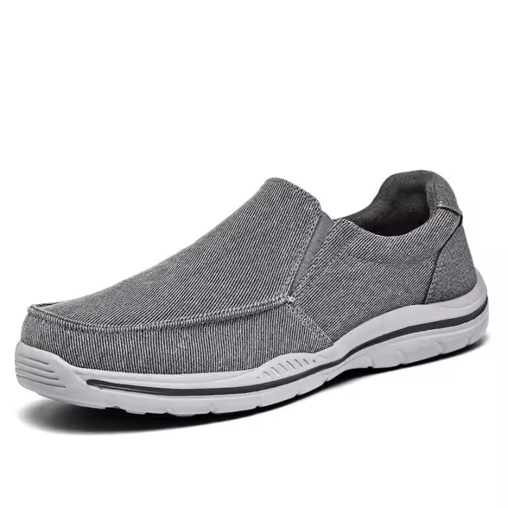 Nuevos zapatos funcionales de lona de alta calidad, zapatillas informales sin cordones de talla grande 47 para hombre, mocasines, zapatos clásicos para correr en la ciudad, marca - 1