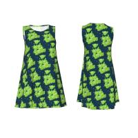 Vestido Duo de búho sin mangas informal para mujer, divertido pájaro verde, viajes personalizados, D-Duogos - details 2
