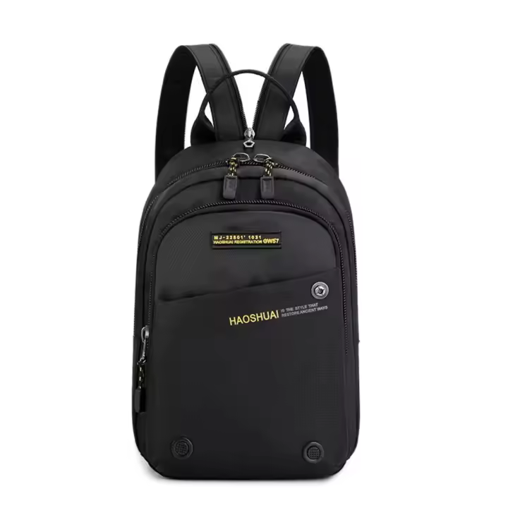Mochila pequeña de nailon para hombre, morral ligero multiusos, bolso cruzado de viaje, morral para el pecho - 1