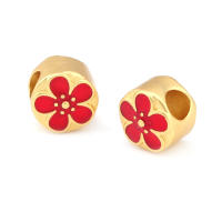 Pulseras de Brass Dorado Mate 4PCS Grande Agujero Abalorios para Hacer Joyas DIY - details 162