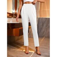 Pantalones rectos sueltos de cintura alta de moda coreana para mujer primavera-verano - details 7