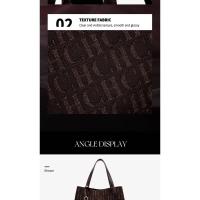 CH-Bolso de mano con diseño de letras y estampado de letras para mujer, bandolera de gran capacidad para uso diario, de lujo, de gama alta - details 7