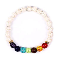 Pulsera De Cuentas Elásticas Ajustables De Siete Pulsos Naturales, Regalo Del Día Del Padre, Joyería De Temperamento Hecha A Mano - details 3