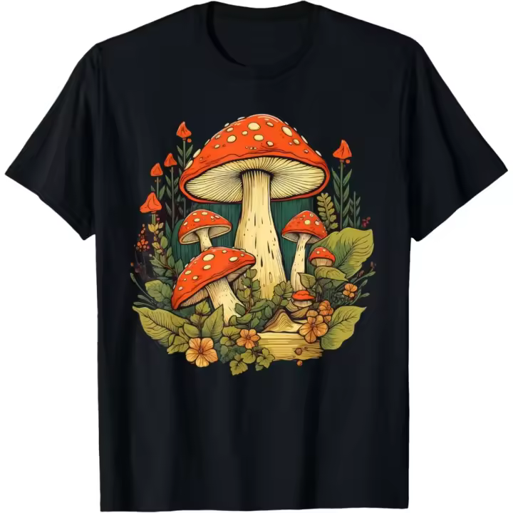 Cottagecore Camiseta Amante Del Jardín De Setas - 1