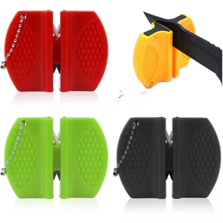 Afilador de Cuchillos de Pocket Portátil Herramienta de Afilado de Pasos Finos para Montañismo y Camping - 1
