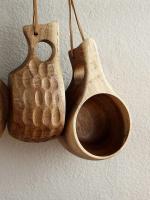 Taza de té con leche de madera de Acacia natural para acampar al aire libre finlandés Isamu, ordenador portátil, resistente al calor - details 9