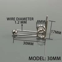4 Uds. Diámetro del alambre 1,2mm rizador pieza de repuesto arreglar resorte de torsión de doble retorno roto - details 5