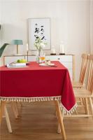 Mantel de Mesa de Pompon de Verde Ligero Cubierta de Mesa Bohemia para Cocina y Comedor - details 6