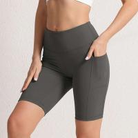 Pantalones de Yoga sin Costuras CHRLEISURE Shorts de Ciclismo Elásticos con 3 Bolsillos para Mujeres Leggings de Color Sólido - details 13