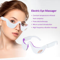 Masajeador ocular de pulso de microcorriente EMS, terapia de calentamiento de luz roja, dispositivo de belleza, alivia la fatiga ocular, desvanece las ojeras, elimina las arrugas - details 0
