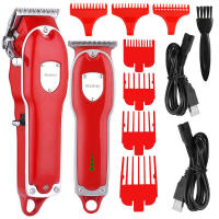 Kemei-cortadora de pelo eléctrica profesional para hombre, máquina de corte de pelo, recargable y ajustable - details 4
