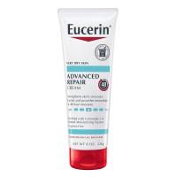 Eucerin Crema reparadora avanzada para pieles muy secas, hidratante corporal diaria sin fragancia, tubo de 8 oz - details 0