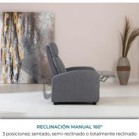 Sillón de Relajación Retrocedible Compacto, 2 Posiciones de Inclinación y Posición Cero, Apertura Push, Muebles de Masaje - details 19