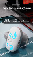 VAORLO-Auriculares Bluetooth de una sola oreja, audífonos TWS con Clip para la oreja, estéreo HIFI, reducción de ruido Dual, impermeables, a prueba de sudor, para música, juegos deportivos - details 5