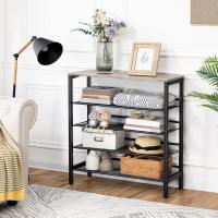Zapatero, Zapatero de 6 Niveles, Estantería para Zapatos, Estantes de Malla Ajustables, para Entrada, Pasillo, Dormitorio, Estructura Metálica, Marrón Rústico y Negro - details 22
