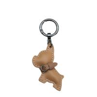 Precioso llavero de Bulldog Francés, Animal, perro, cachorro, colgador de perro de cuero PU, colgante de bolso de Bulldog de dibujos animados a la moda para mujer - details 8