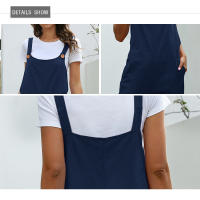 Ropa de mujer europea y americana Retro Casual pantalones de tirantes largos - details 24